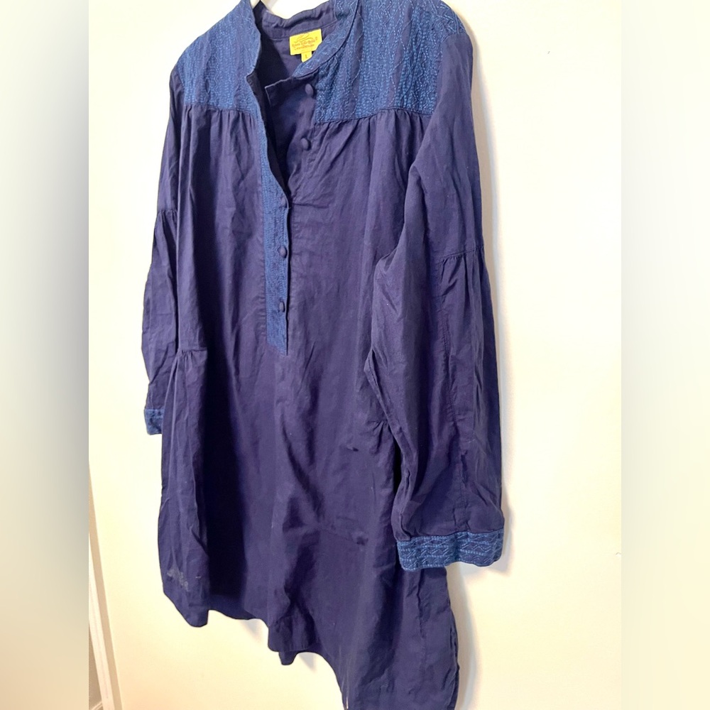 Roberta Roller Rabbit Embroidered Tunic Dress size Large - Picture 3 of 6